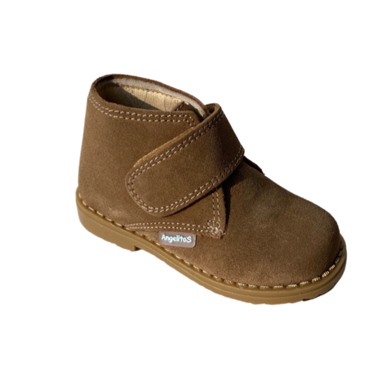 Angelitos Boots - Angelitos Velcro Desert Boots - Tan
