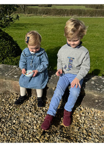 Angelitos Boots - Angelitos Velcro Desert Boots - Burgundy