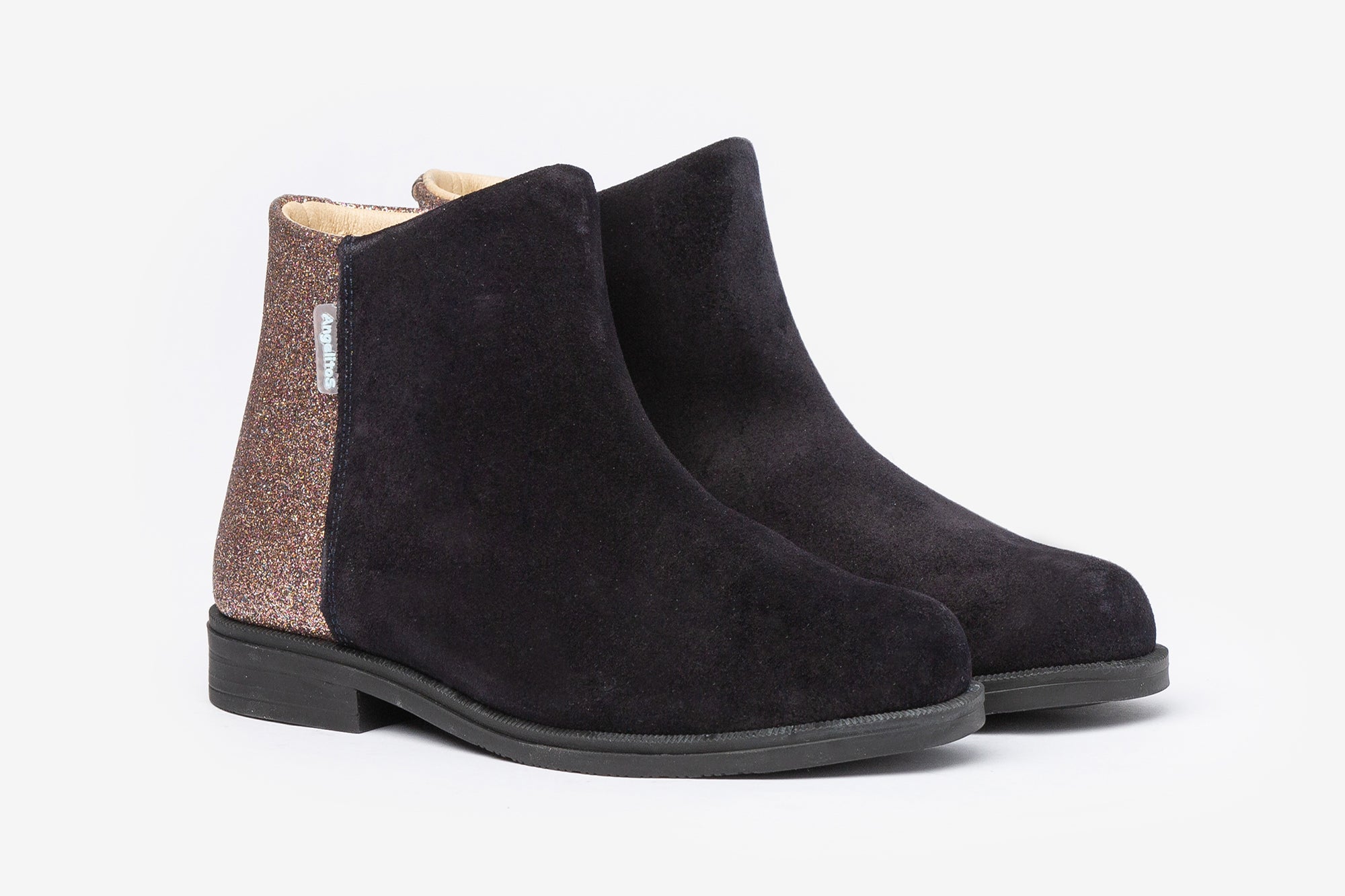 Angelitos Boots - Angelitos Mini Glitter Boots - Navy
