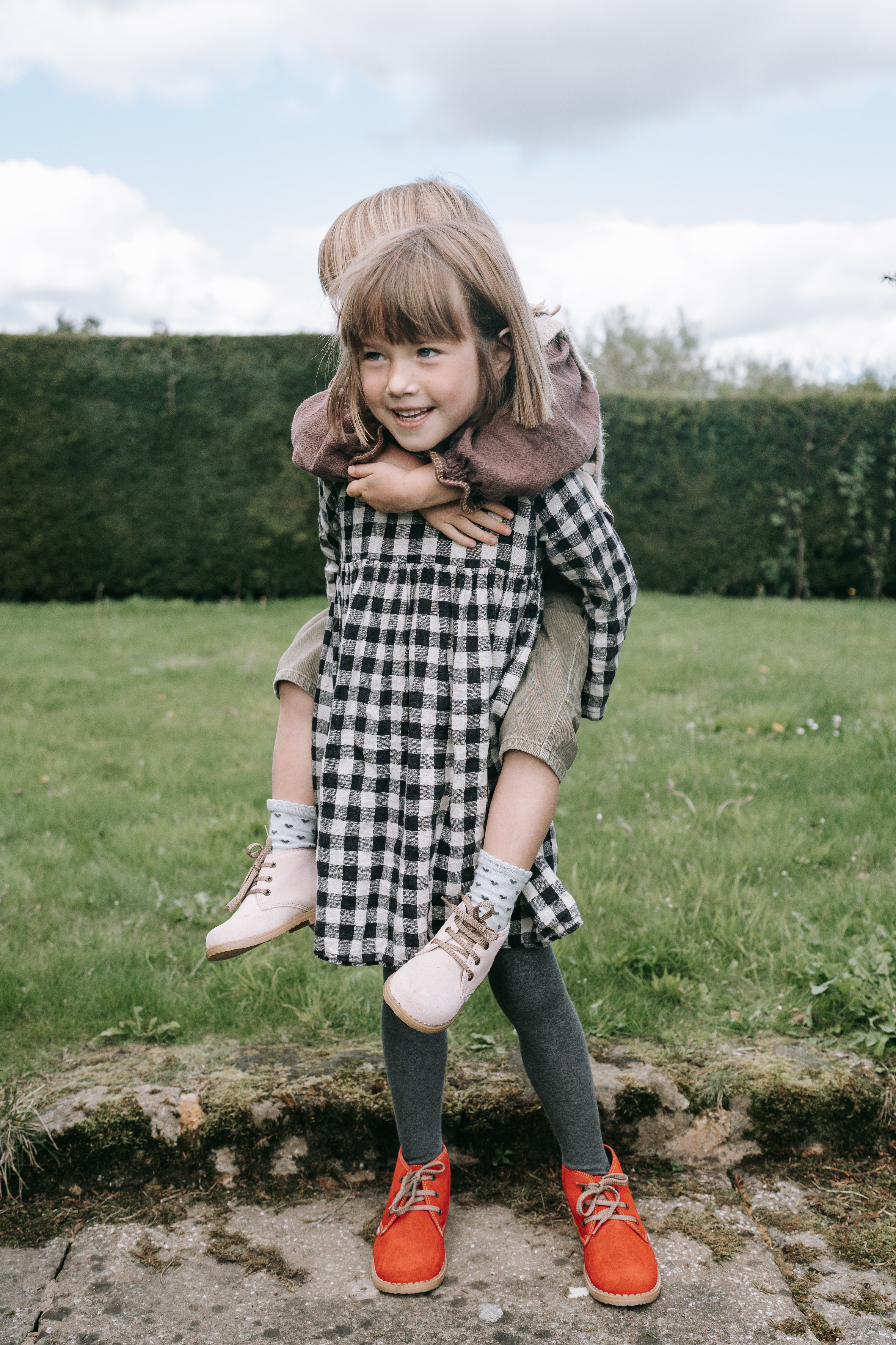 Angelitos Boots - Angelitos Lace up Desert Boots - Pink
