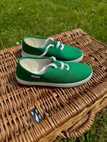 Load image into Gallery viewer, Angelitos Canvas Lace Up Shoes - Green
