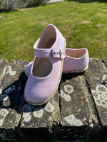 Load image into Gallery viewer, Angelitos Canvas Mary Janes - Pink
