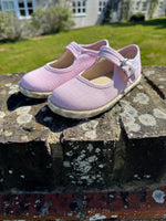 Load image into Gallery viewer, Angelitos Canvas Mary Janes - Pink
