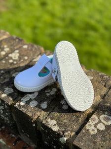 Angelitos T Bar Canvas Shoes - White