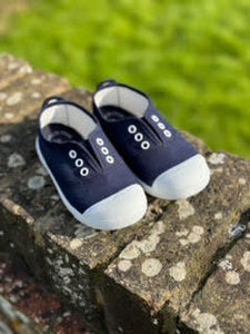 Angelitos Canvas Plimsolls - Navy