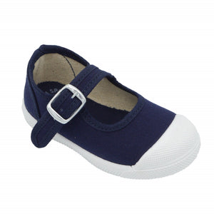 Angelitos Mary Jane Shoes - Navy