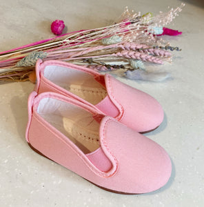 Angelitos Canvas Slip ons - Light Pink