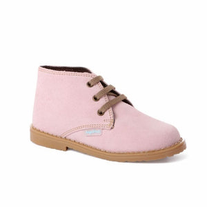 Angelitos Boots - Angelitos Lace up Desert Boots - Pink