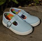 Load image into Gallery viewer, Angelitos T Bar Canvas Shoes - Light Blue
