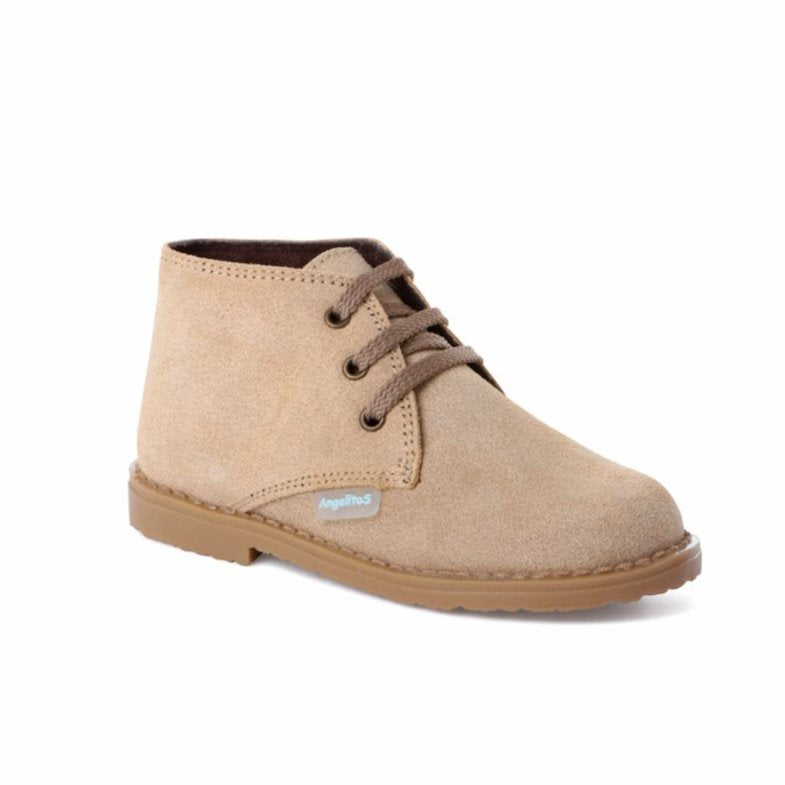 Angelitos Boots - Angelitos Lace up Desert Boots - Camel