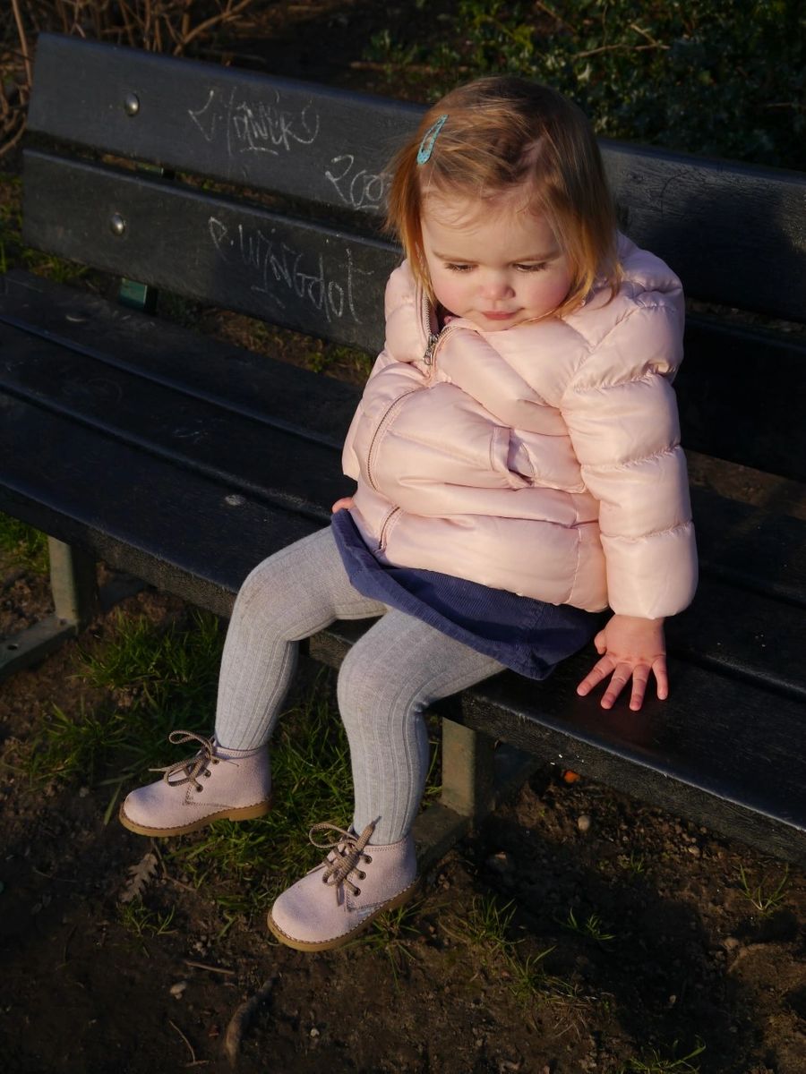 Angelitos Boots - Angelitos Lace up Desert Boots - Pink