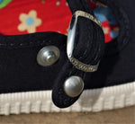 Load image into Gallery viewer, Angelitos T Bar Canvas Shoes - Navy
